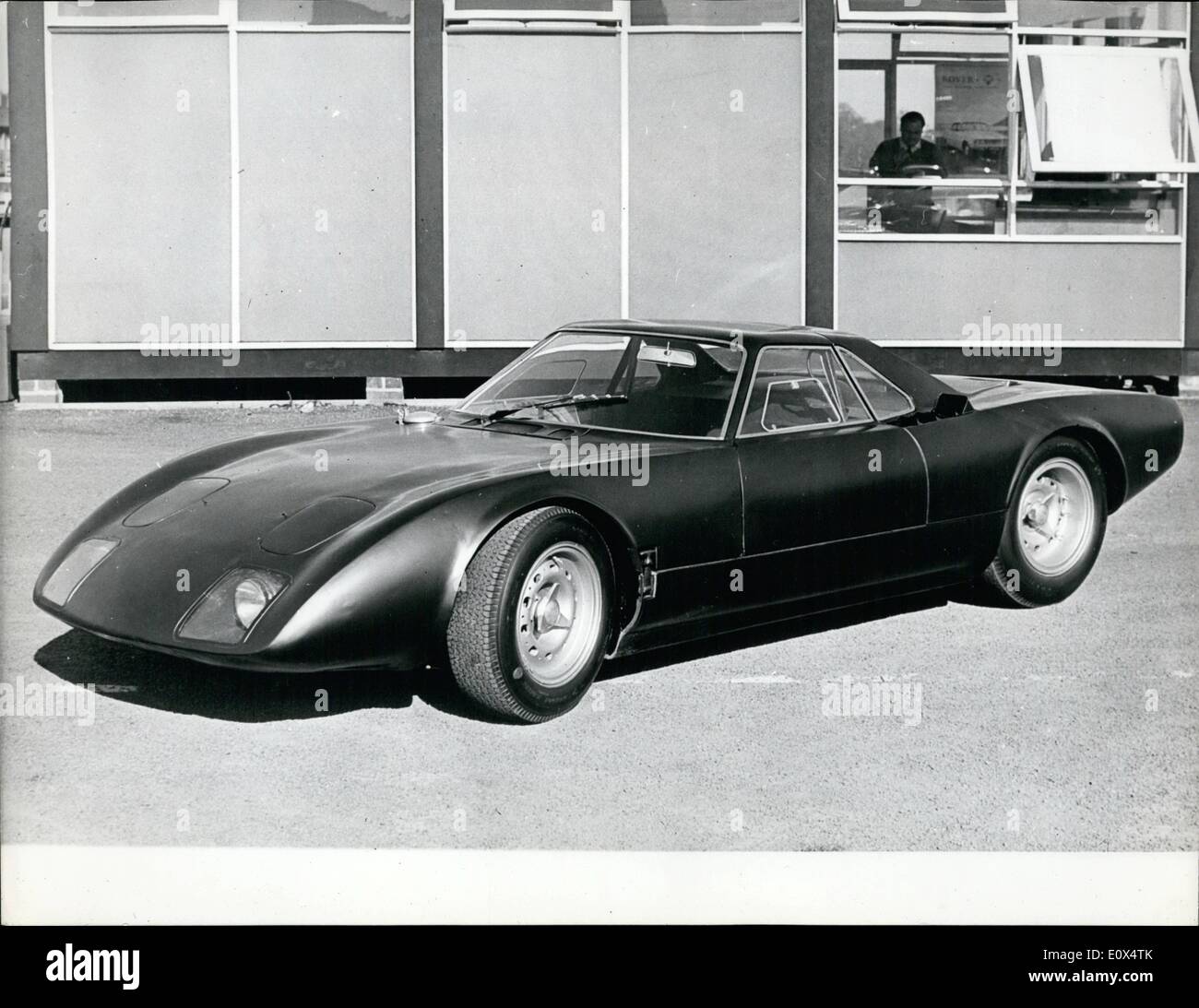 Apr. 04, 1965 - The New Rover Gas Turbine BR.R.M. - ''Whispering Ghost'' to take part in the Le Mans Race: For the first time the new Rover B.R.M. gas turbine engined sports car - will compare in the forthcoming 24 hour Le Mans race in June. It will compete on equal terms with the orthodox piston - engined cars in the 1600 c.c. or 2,00 c.c. class- yet to be decided. Stock Photo