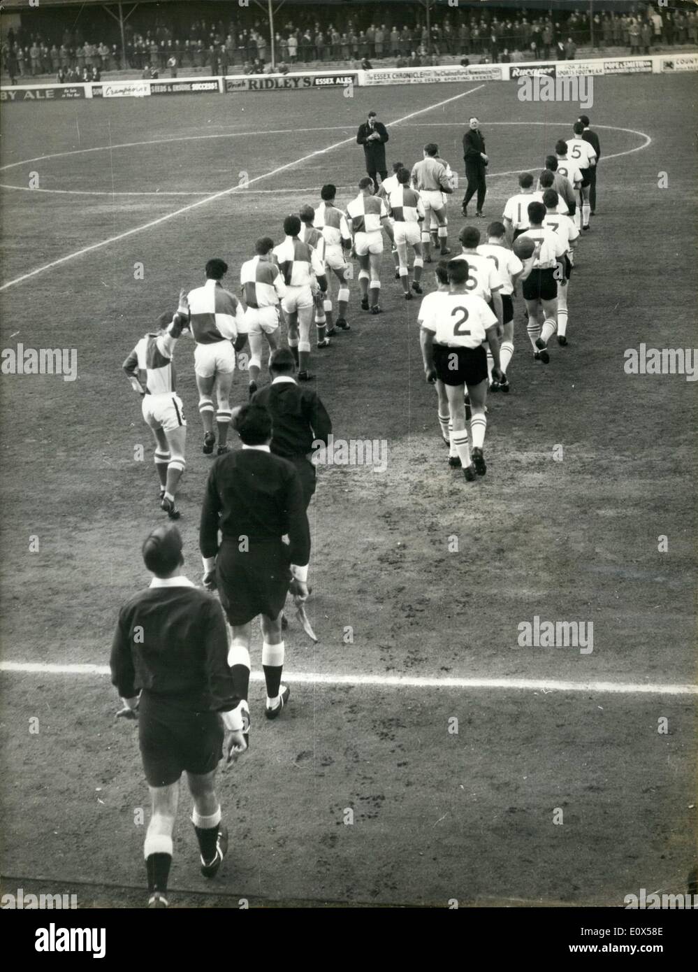 Apr. 04, 1965 - Prison Football Team Wins a Cup Final: The football team from Chelmsford Prison were last night allowed out for Stock Photo
