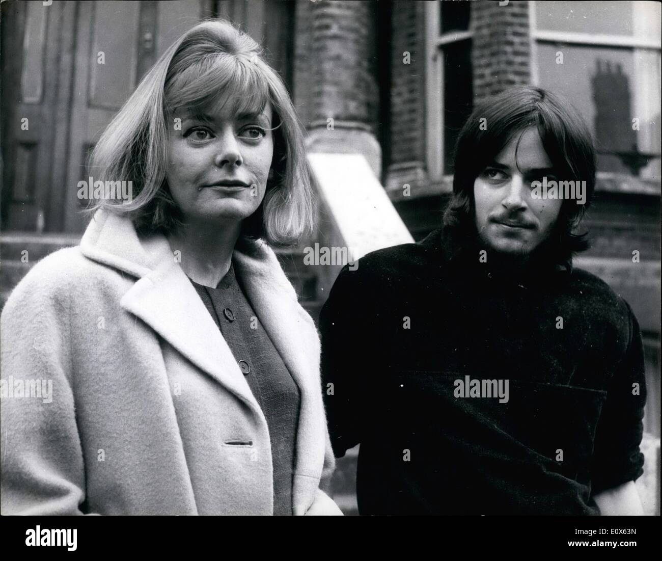 May 05, 1965 - Michael Chaplin, son of Charlie Chaplin and his wife, Patricia at their home in Hampstead. Stock Photo