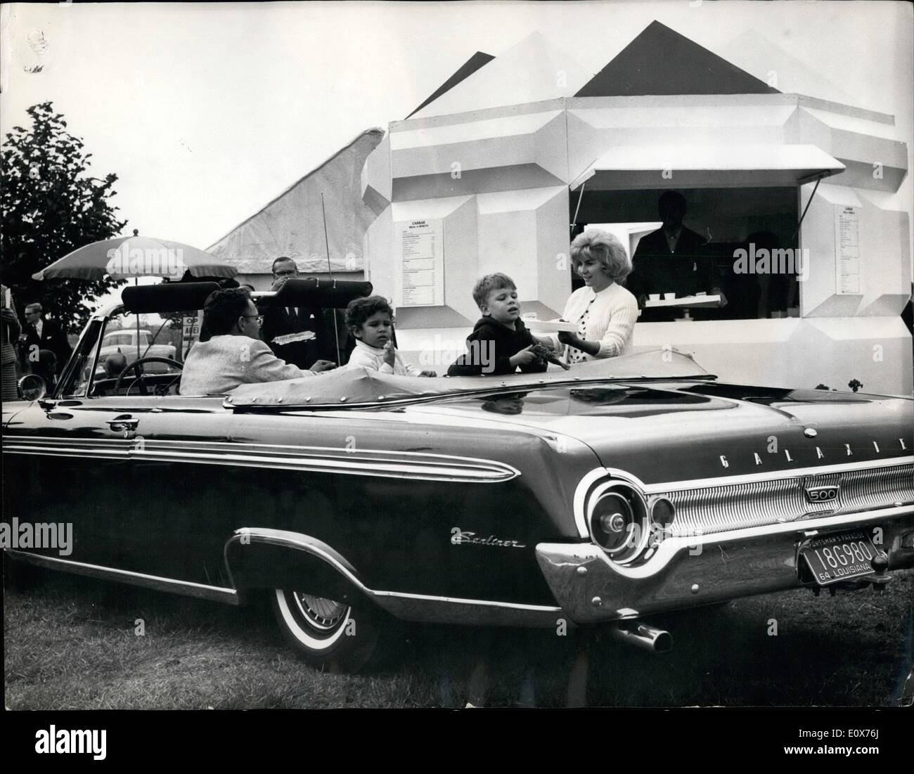 Jul. 07, 1965 Opening of Britain's first car bar. Britain's first