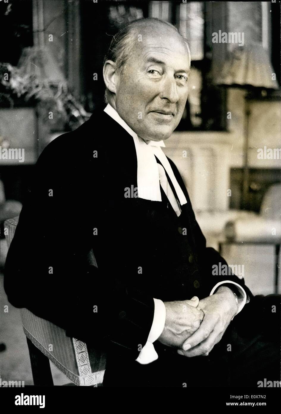 Sep. 09, 1965 - Speaker of the House of Commons Dies: Sir Harry Hylton-Foster, Speaker of the House of Commons, collapsed and died in St.James Piccadilly today. He was 60. Sir Harry, a QC, had been Speaker since October 1959. Photo shows Sir Harry Hylton Foster who collapsed and died in London today. Stock Photo