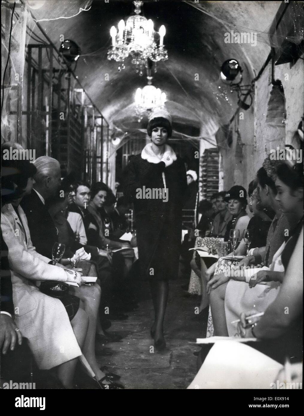 Aug. 08, 1965 - Pierre Balmain furs shown in London cellars. Pierre Stock  Photo - Alamy