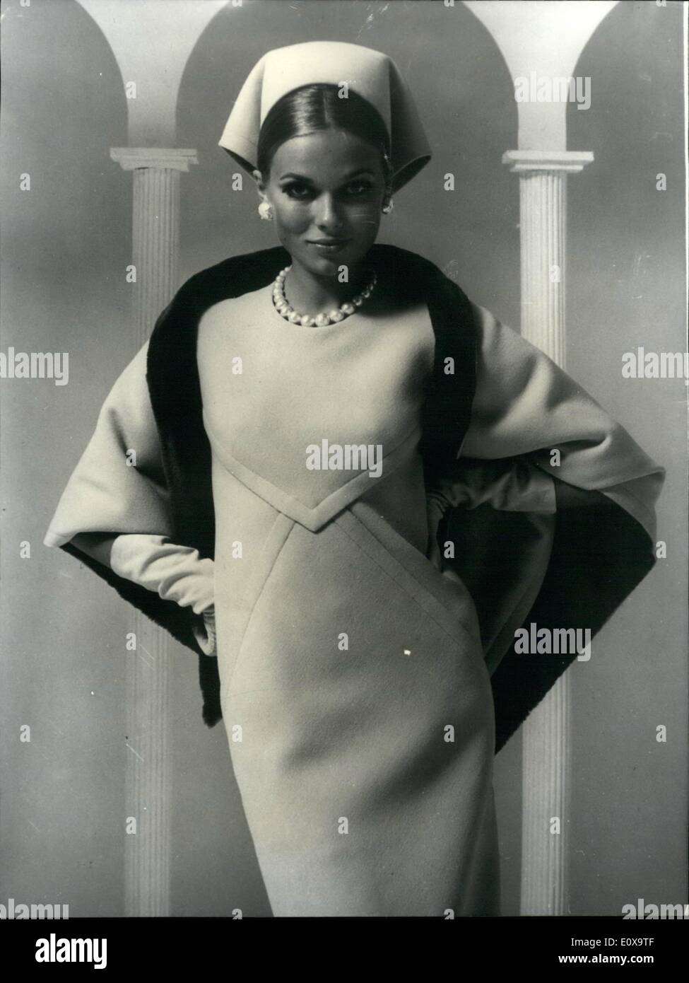 Oct. 10, 1965 - Paris Fashions: Ensembles for afternoon designed by Paris Dressmaker Ricci. Stock Photo