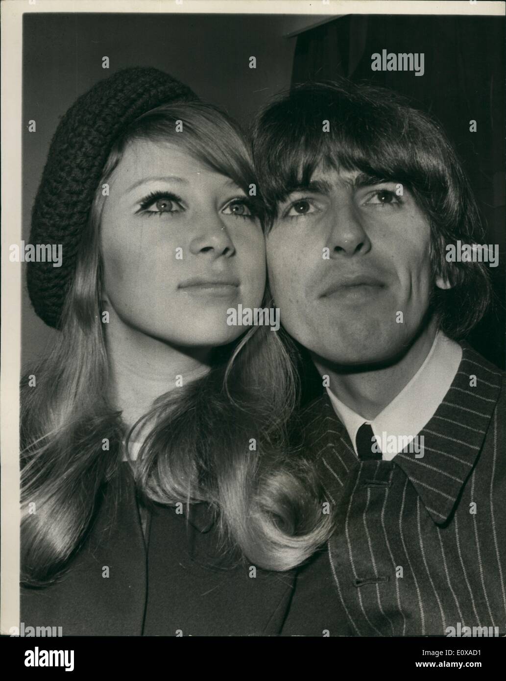 Jan. 01, 1966 - Beatle George Harrison And His Bride Of One Day Hold ...