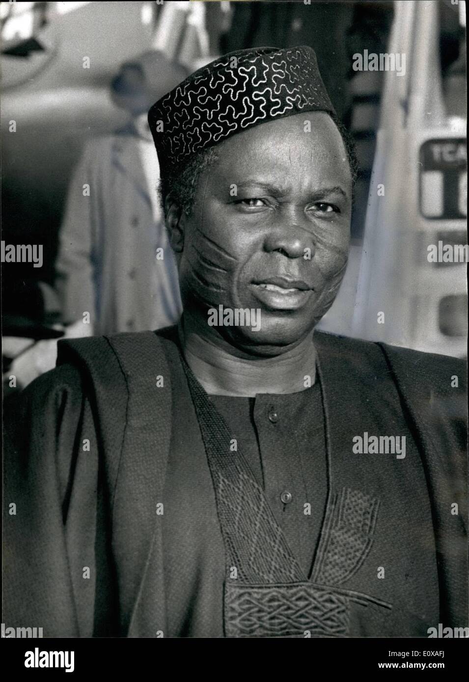 Jan. 01, 1966 - NIGERIAN MUTINT PREMIER ARRESTED AND REGIONAL LEADERS REPORTED SHOT Nigeria, West Afrioaqi biggest State was poised on the brink of civil war last night as Arm' loaders loyal to the Federal Government eought to quell an attempted coup d,etat by dissadent military elements, The Prime-Minister, SIR ABUBAKAR TAFAWA BALEWA is said to have been kidnapped and reliable sources also say that Chief AKINTOLL, Western Region Premier, and SIR AHMADU BELLO, Premier of the Northern Region, and his wife, were among a number of prominent pro Government supporters killed by the insurgents Stock Photo