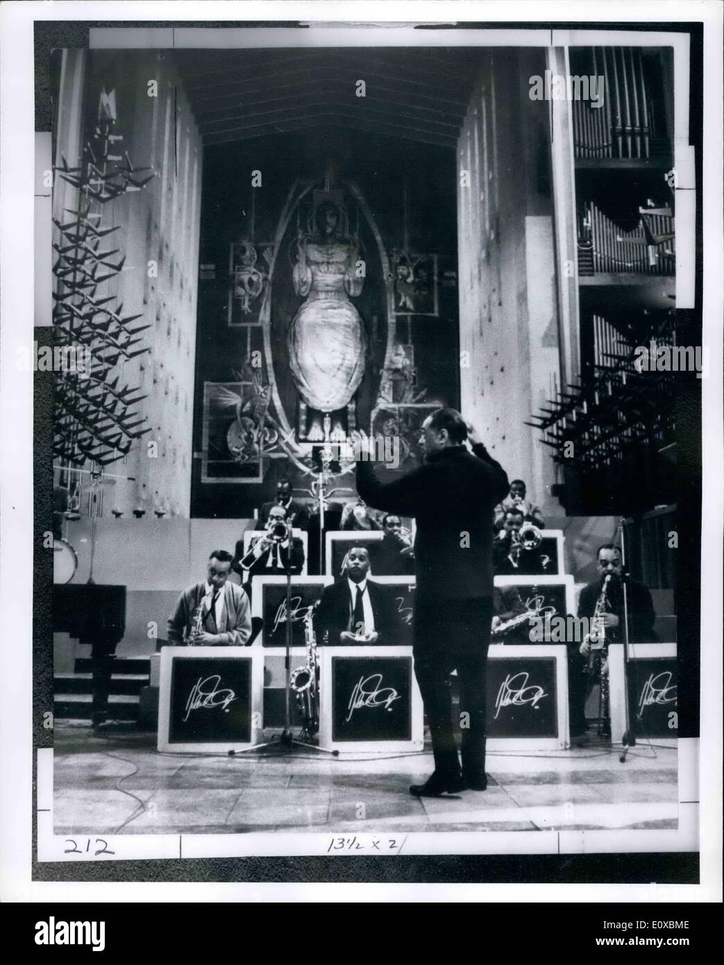 Feb. 02, 1966 Duke Ellington Concert in Coventry Cathedral. Duke