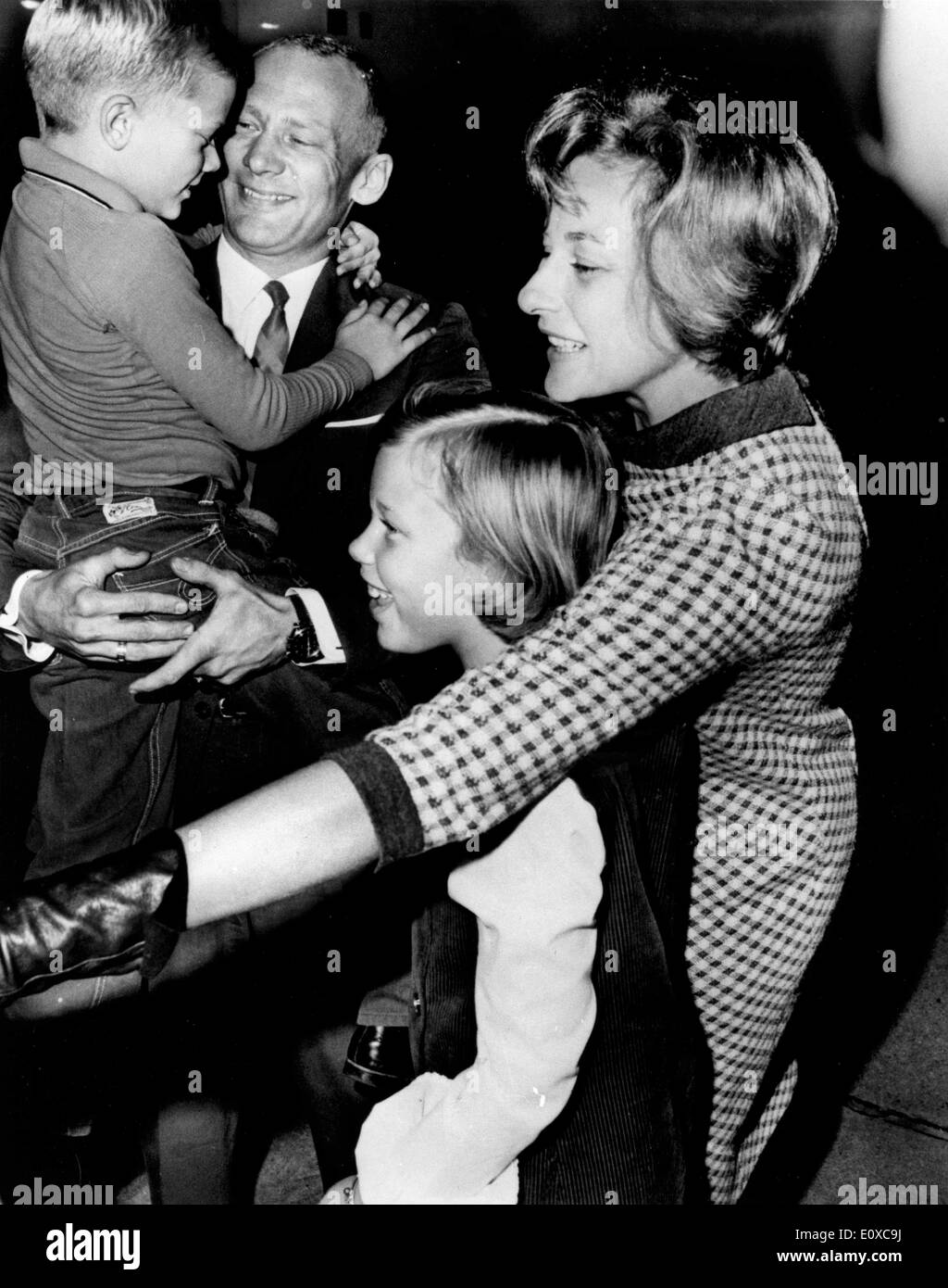 Astronaut Buzz Aldrin and his family Stock Photo - Alamy