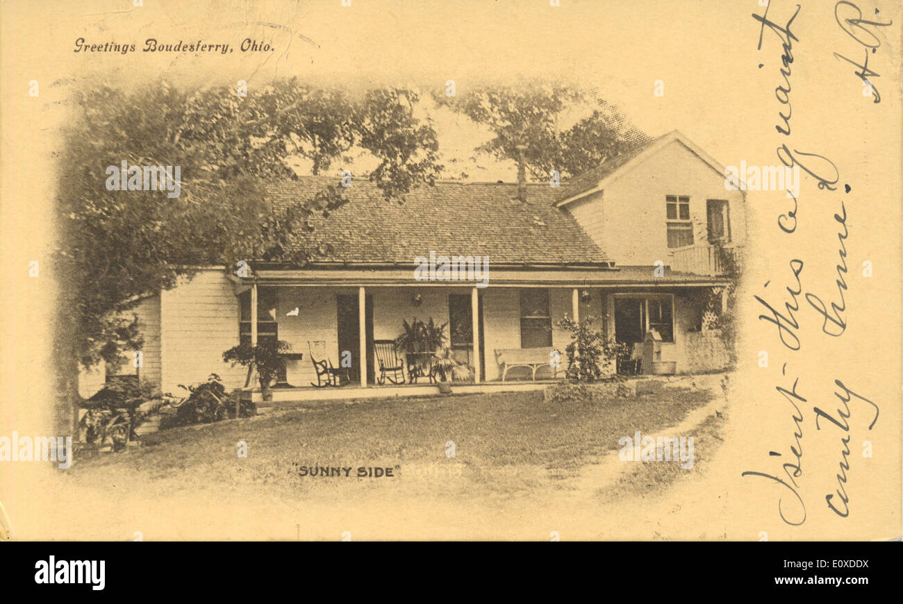 Sugarcreek OH- Ohio, Mullers Cheese House, Outside View, Vintage Postcard
