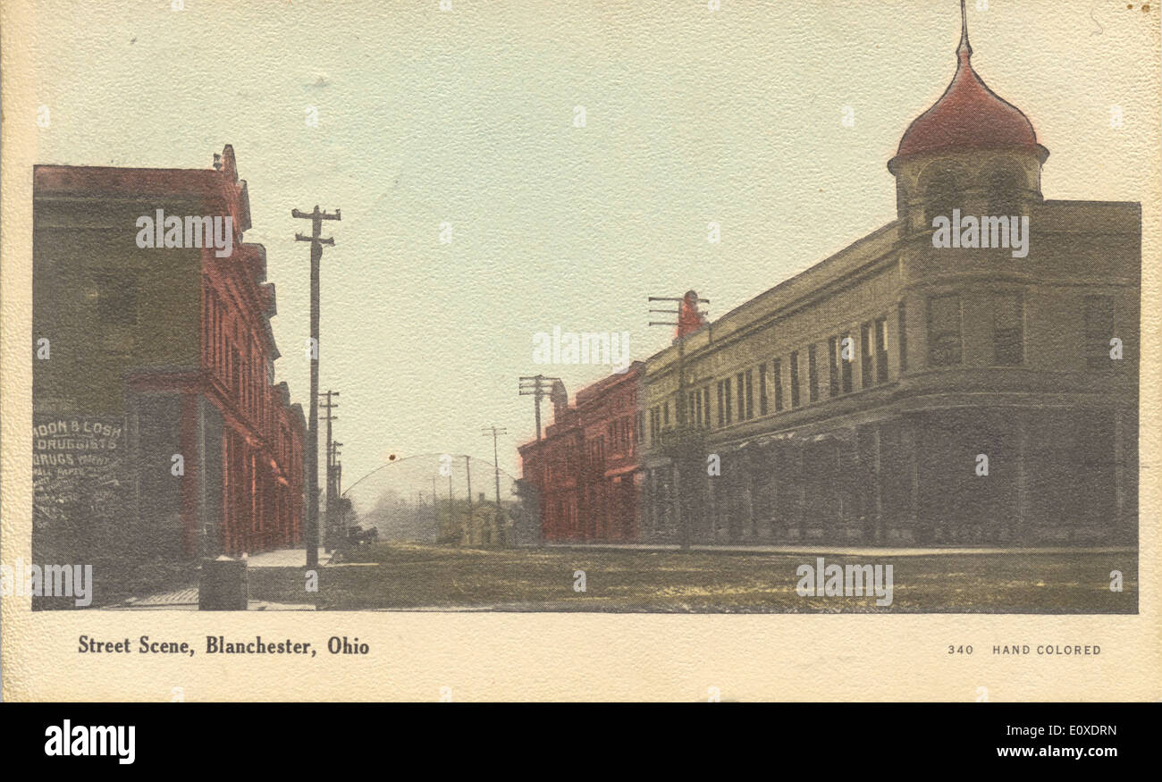 Street Scene, Blanchester, Ohio Stock Photo Alamy