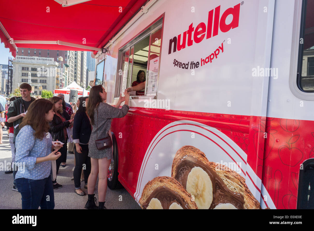 Nutella branding event and promotion in Madison Square in New York Stock  Photo - Alamy