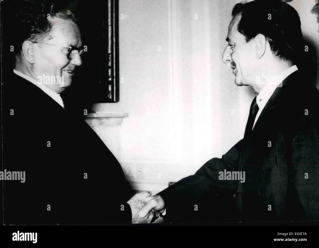 Jul. 07, 1966 - After Mr. Rajkovic's dismissal, Mr. Koca Popovic was unanimously chosen as Vice-President in elections held in Yugoslavia's Parliament in Belgrade. Austrian Chancellor Josef Klaus in Radstadt. Stock Photo