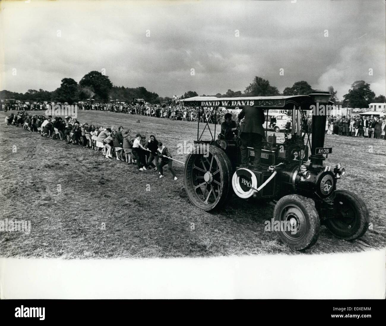 Aug. 08, 1966 - Unique Tug-O-War Battle at Steam Engine Rally. A unique  contest took place yesterday at a stem engine rally run Stock Photo - Alamy