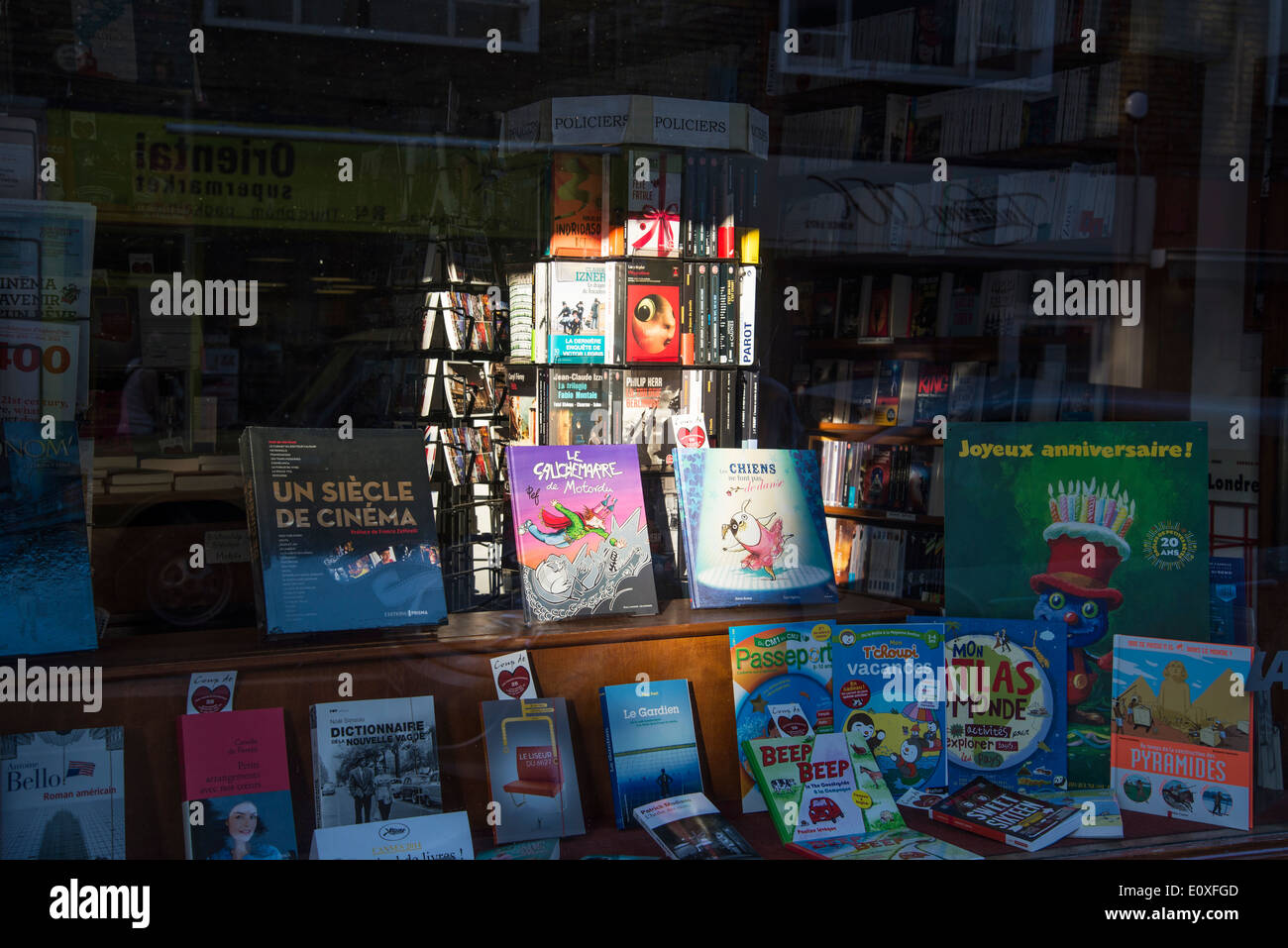 French bookshop, Bute Street, South Kensington, SW7, London, UK Stock Photo