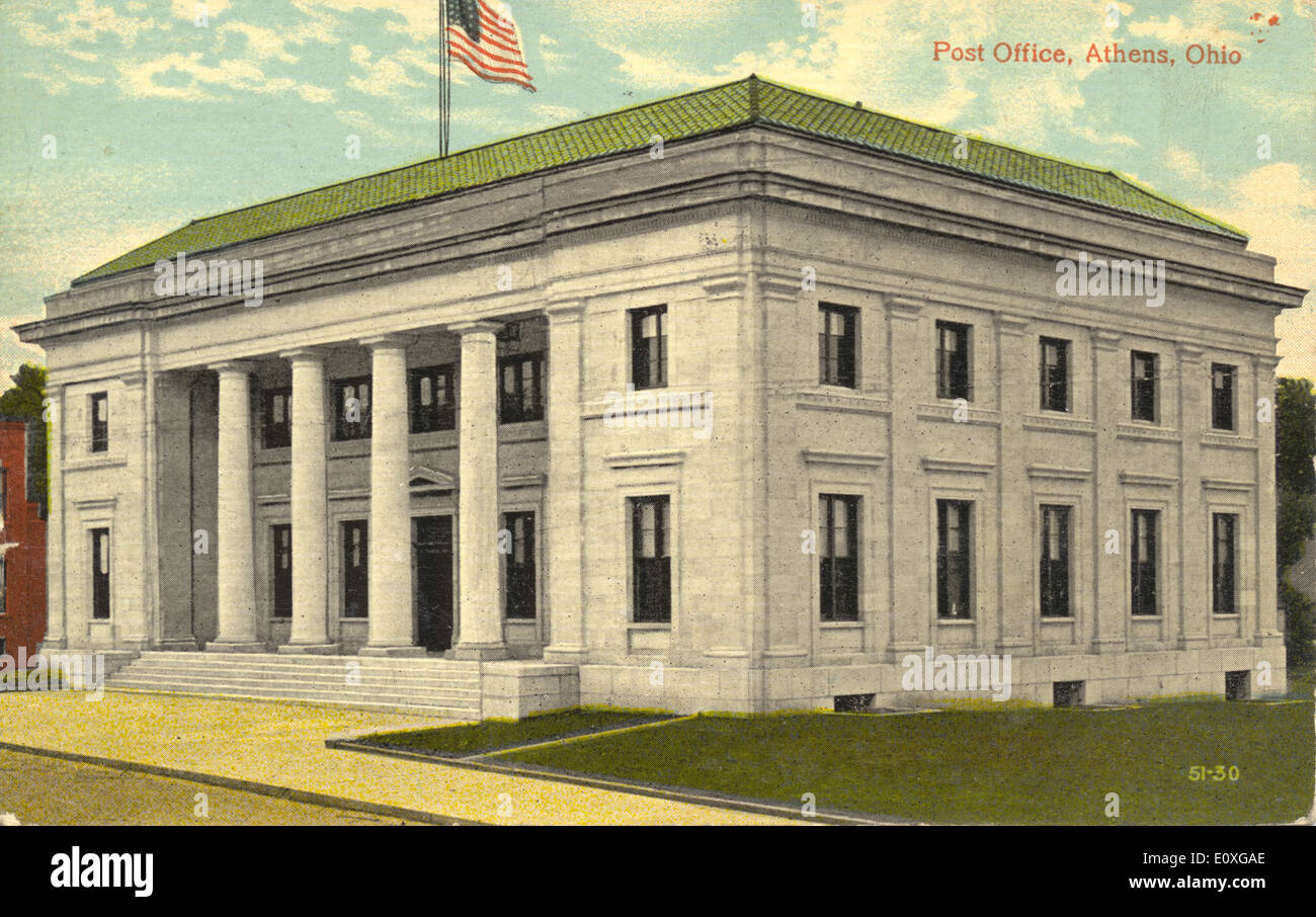 Post Office, Athens, Ohio Stock Photo Alamy