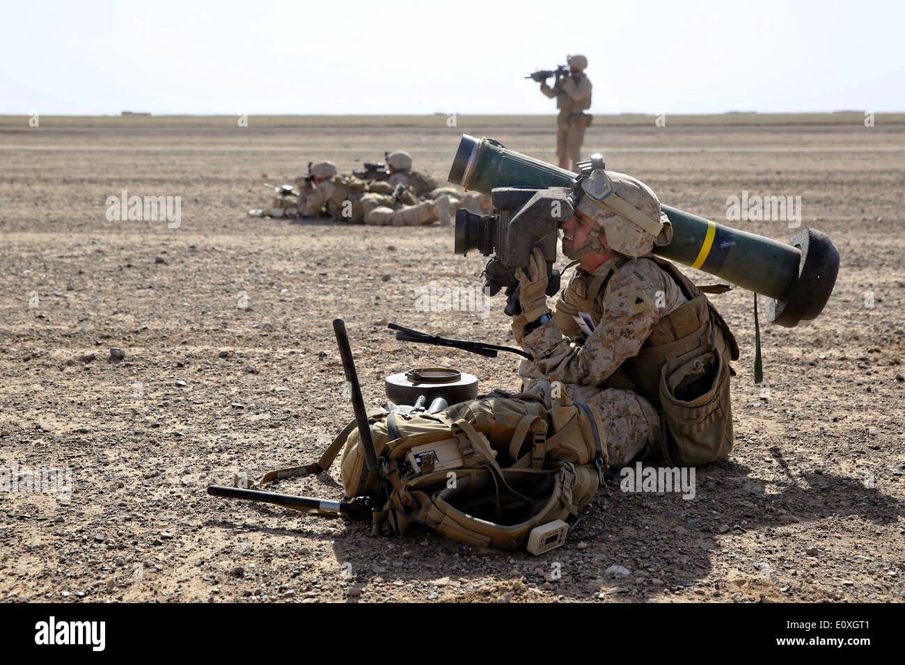 A US Marine with Weapons Company, 1st Battalion, 7th Marine Regiment