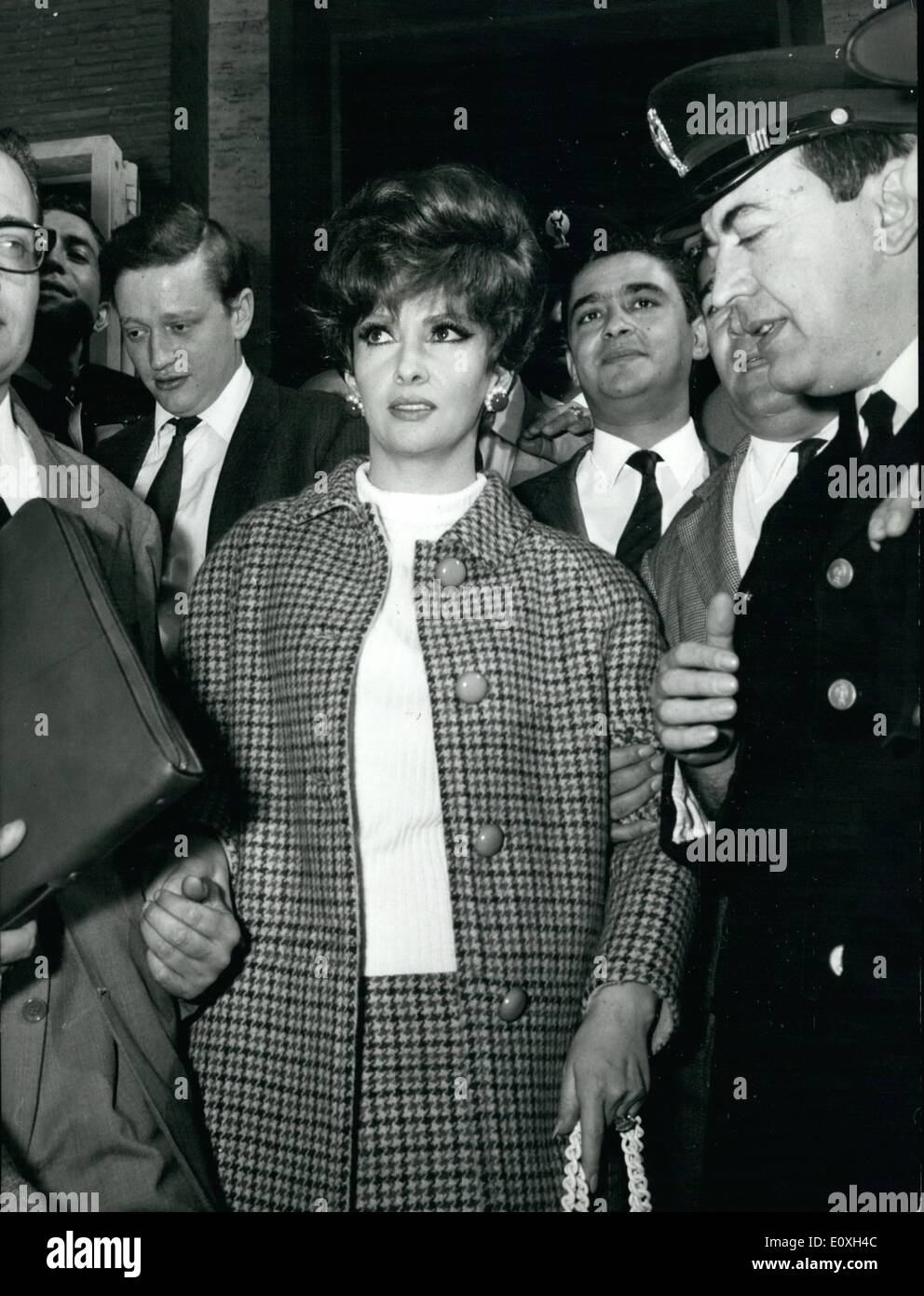 Oct. 10, 1966 - Latina: Italian actress Gina Lollobrigida and her Yugoslav-born husband Dr Milko Skofic appeared today before the president of the Civili tribunal in nearby Latina to ask them to pronounce their separation by Mutual consent. Miss Lollobrigida and Skofic were married 15 years ago. The lovely screen star and the doctor have lived separately for years. Last Jube they separated. After the marriage in 1951, Skofic gave up his medical career to become the actress adviser. He is now a publisher of Publishing Home ''Salani'' of Florence. Stock Photo