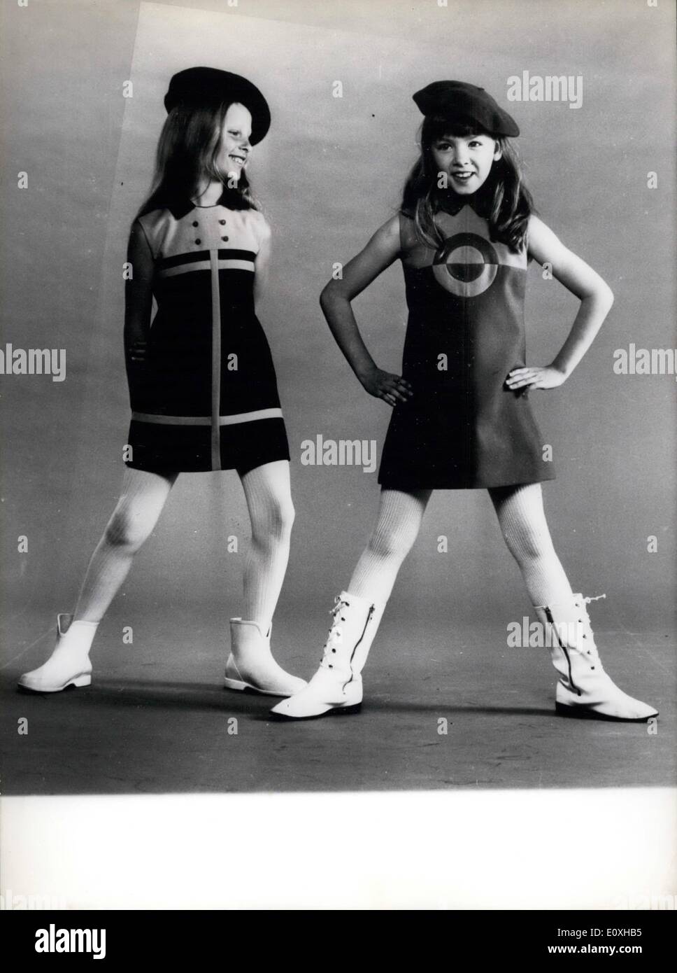 Oct. 10, 1966 - Fashions for little girls: Photo shows two twelve year ...