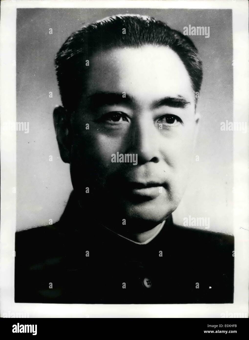 Jan. 01, 1967 - The Struggle for power in China. Chou En Lai. Photo shows Portrait of Chou En Lai, one of the figures in the struggle for power in china. Stock Photo