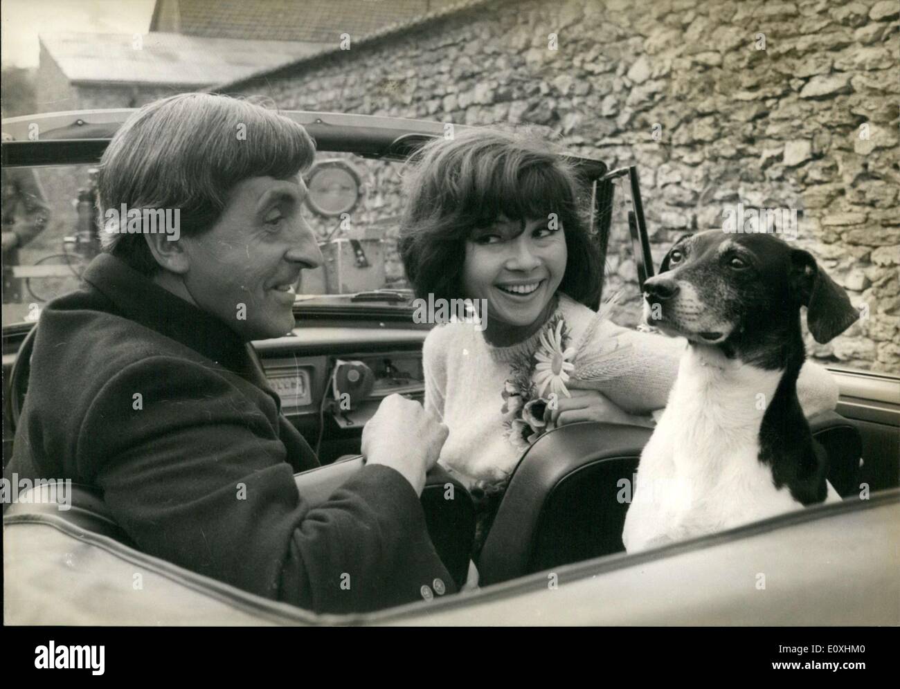 Oct. 22, 1966 - They were filming near Rambouillet. Stock Photo