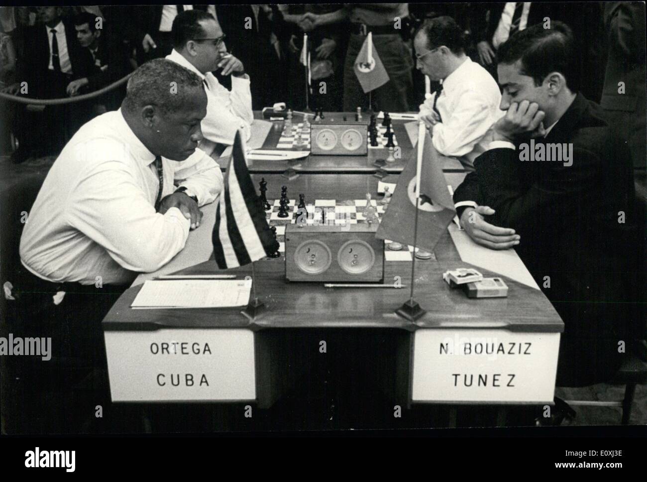 Nov. 11, 1966 XVII World Chess Olympics Havana, Cuba Stock Photo