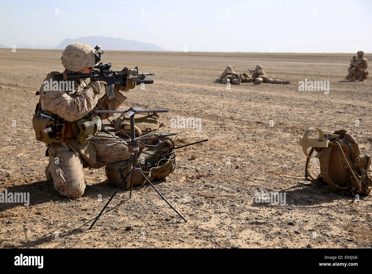 US Marines with Weapons Company, 1st Battalion, 7th Marine Regiment