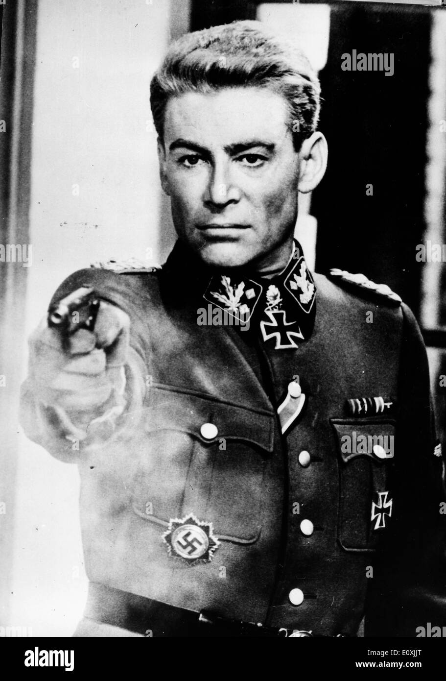 Actor Peter O'Toole as General Tanz in 'The Night of the Generals' Stock Photo