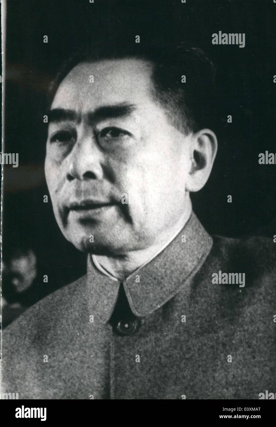 May 16, 1967 - Chou On Vietnam: In A recent interview given to a Foreign Correspondent Chou En Lai Stated the circumstances under which China May interview in the Vietnam war. Photo shows A recent Portrait of Chou En Lai. Stock Photo