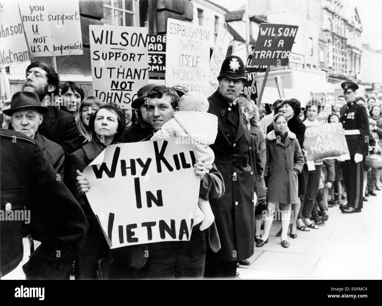 Anti-war rally in London Stock Photo