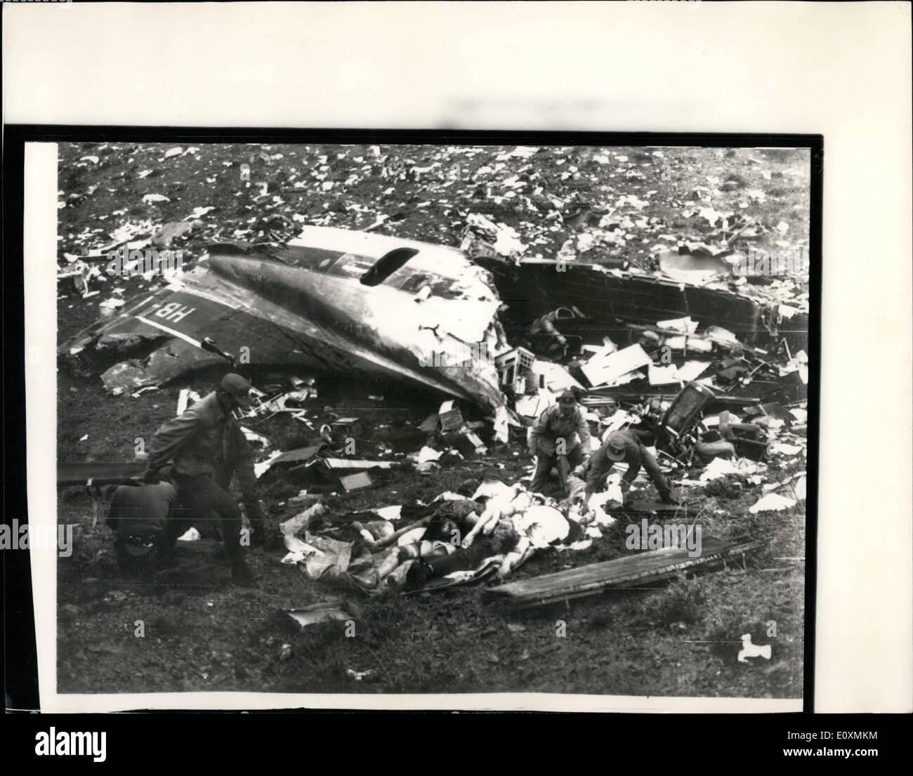 Apr. 04, 1967 123 die in airliner crash in Cyprus A Britannia Stock