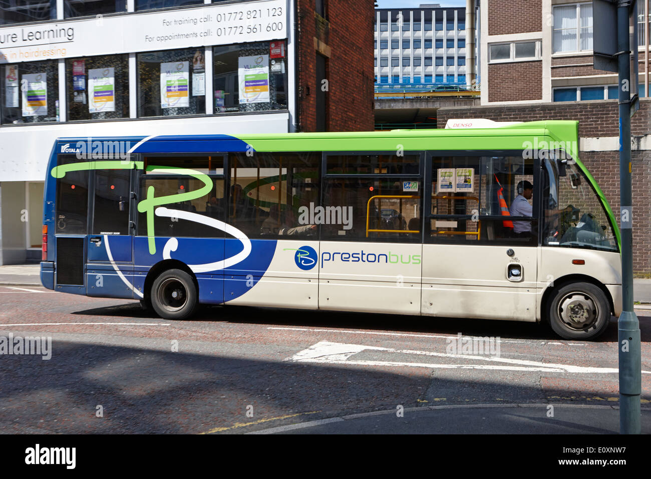 Preston bus in the city centre England UK Stock Photo