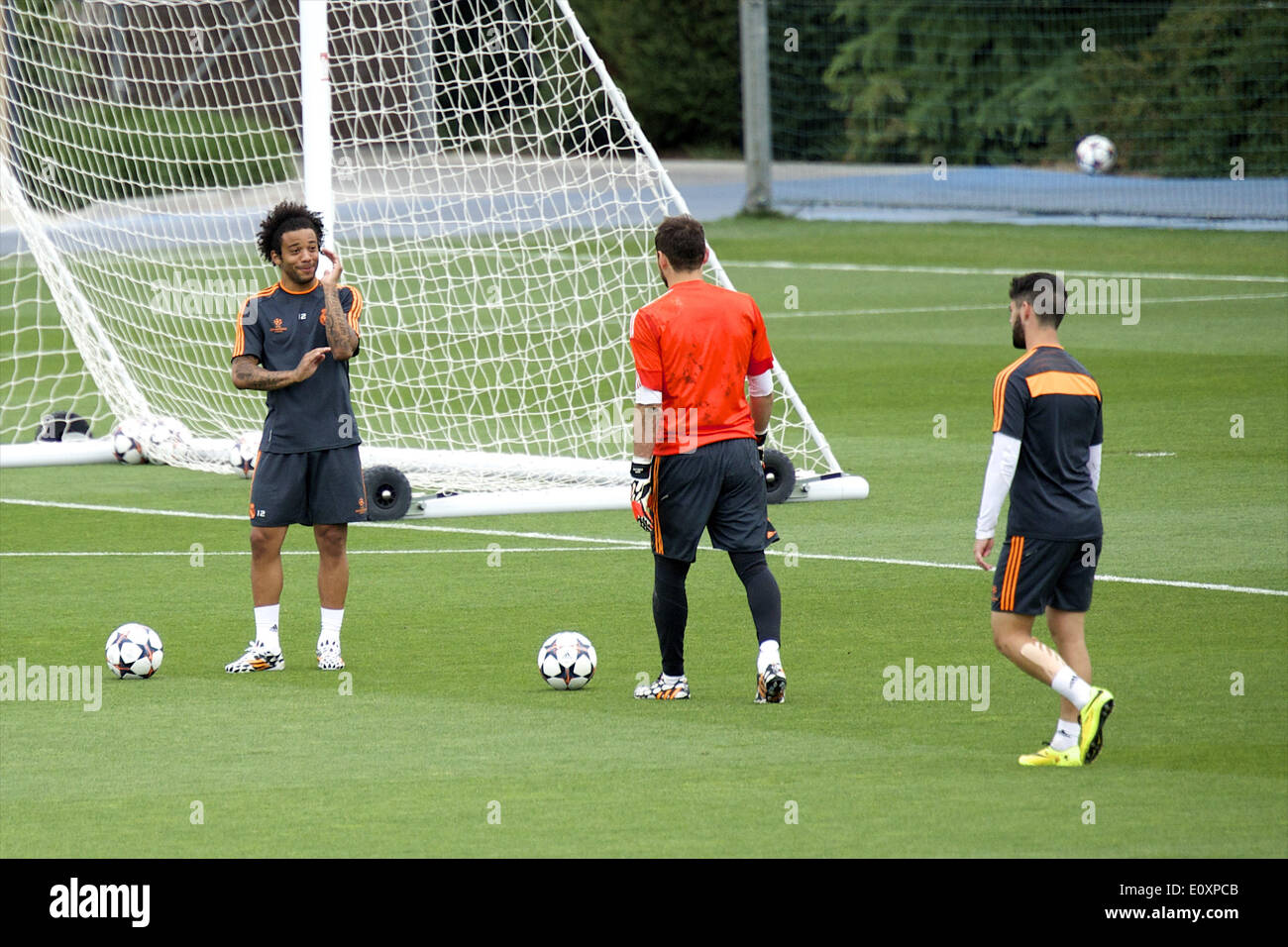 Madrid, Spain. 20th May, 2014. Iker Casillas of Real Madrid in action during a training session at Valdebebas training ground in Madrid, Spain Credit:  Jack Abuin/ZUMAPRESS.com/Alamy Live News Stock Photo