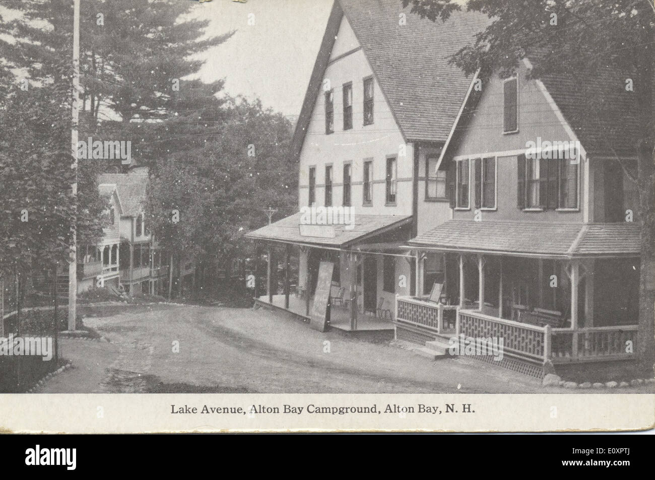 Lake Avenue, Alton Bay Campground Stock Photo Alamy