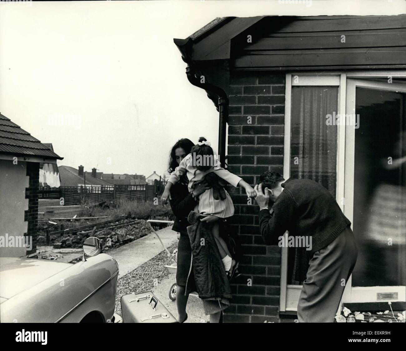 Aug. 08, 1967 - The tragic battle for control of little Christine Goddard - comes to a close.: There were tragic scenes as the battle for that love and control of 6-year-old Christine Goddard came to a close at the home of the child's grandparents at Westhoughton, Lancashire. It was the end of a story which began when Christine was 5-months-old. Her parents had parted, and her father, Mr. Donald Godard, took the child to the home of his parents at Westhoughton, where his father William Goddard and his wife Agnes have cared for their granddaughter ever since Stock Photo