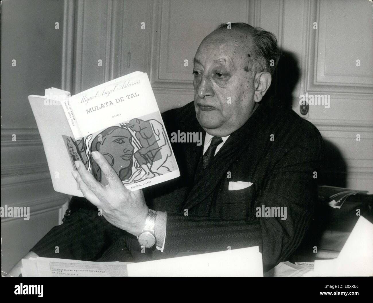 Oct Nobel Prize Winner For Literature Miguel Angel Asturias Stock Photo Alamy