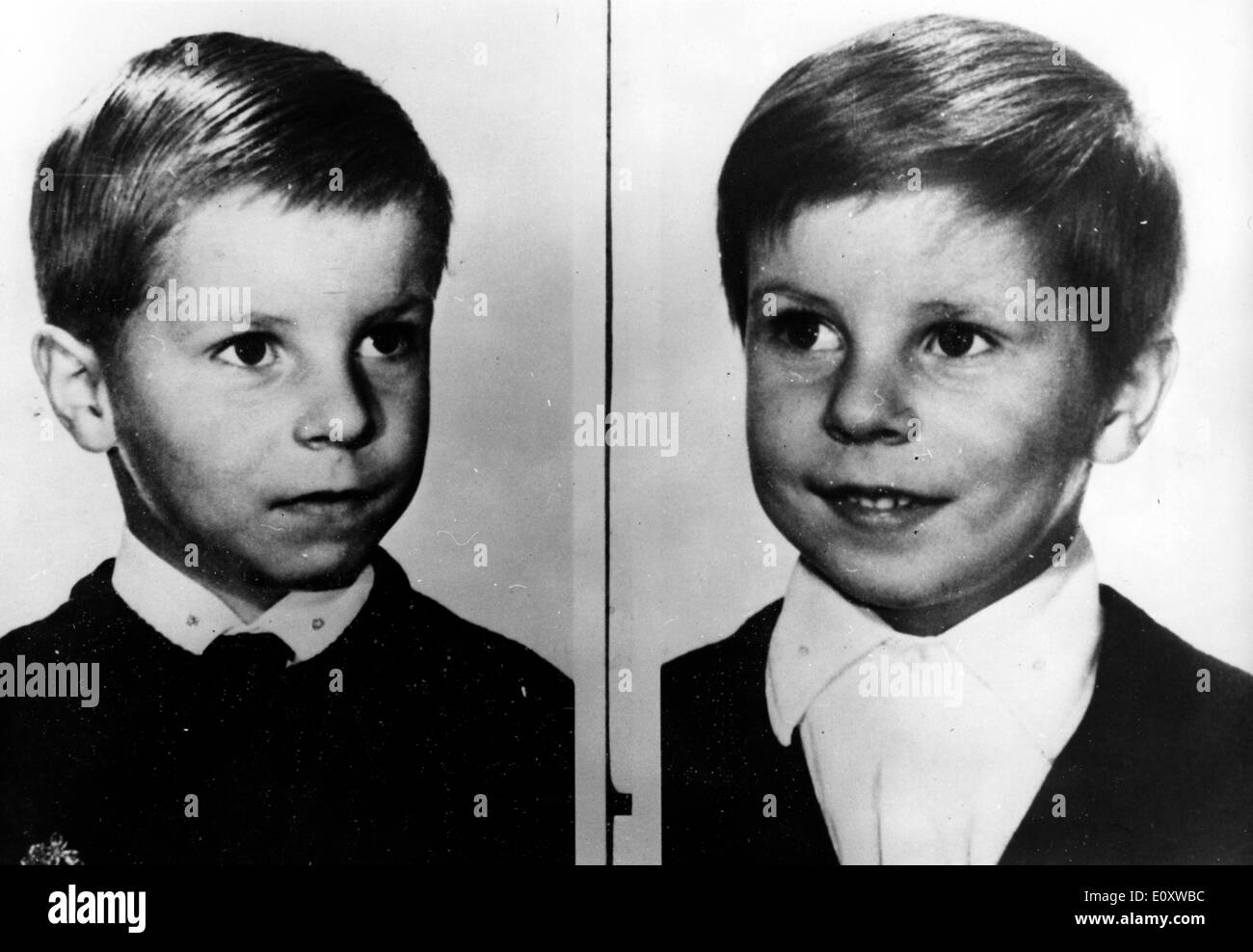 Dec 05, 1967; Paris, FRANCE; A full scale hunt is going for 7 yr. old Emmanuel Malliart kidnapped while on the way home from Stock Photo