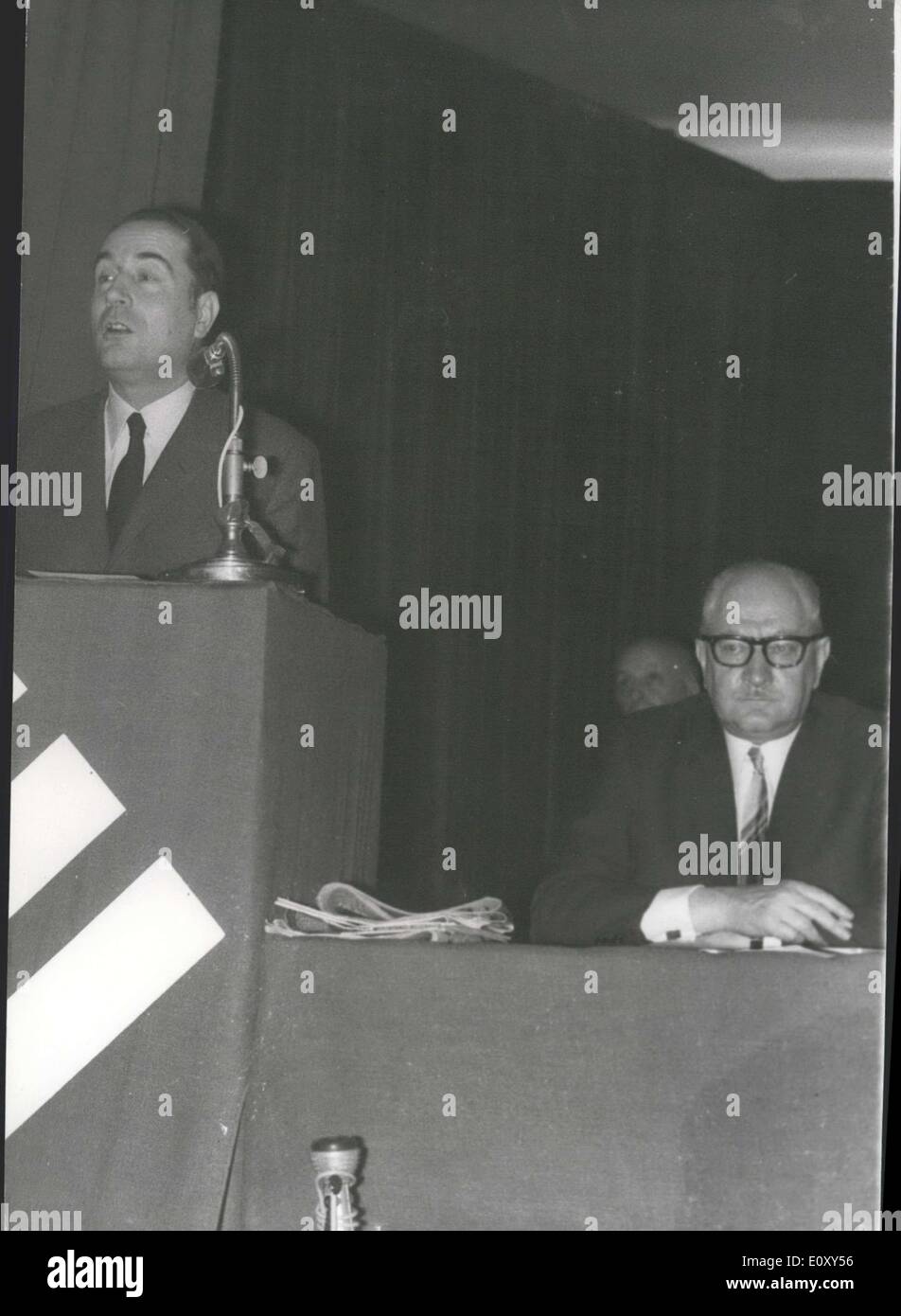 Jan. 28, 1968 - The Socialist Party's French Section of the Workers' International held a National Congr For the first time, Stock Photo