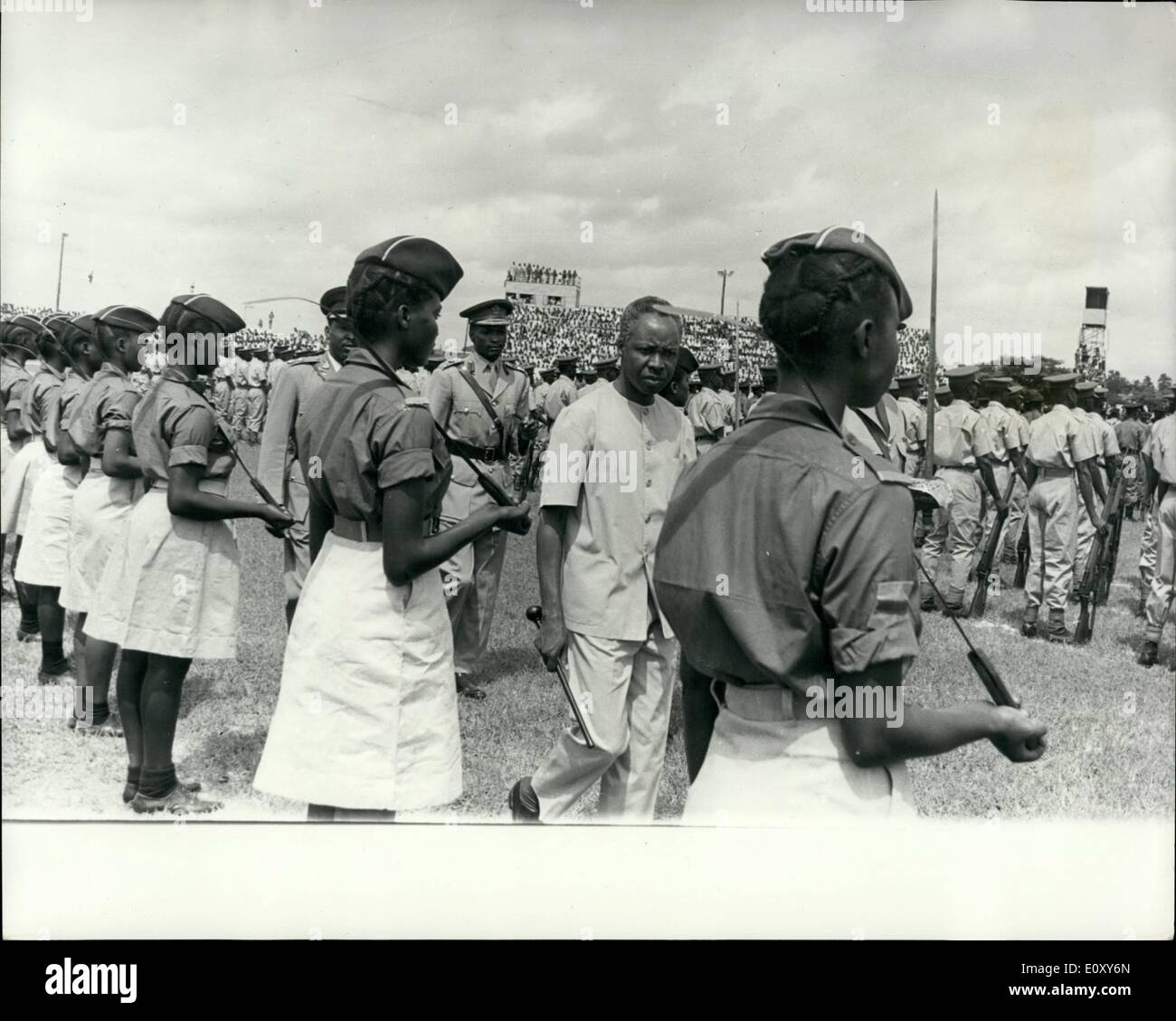 Apr. 04, 1968 - Union between Tanganyika Celebrated in Dar Es Salaam.: Tanzanians in Dar es Salaam on Saturday celebrated their Stock Photo