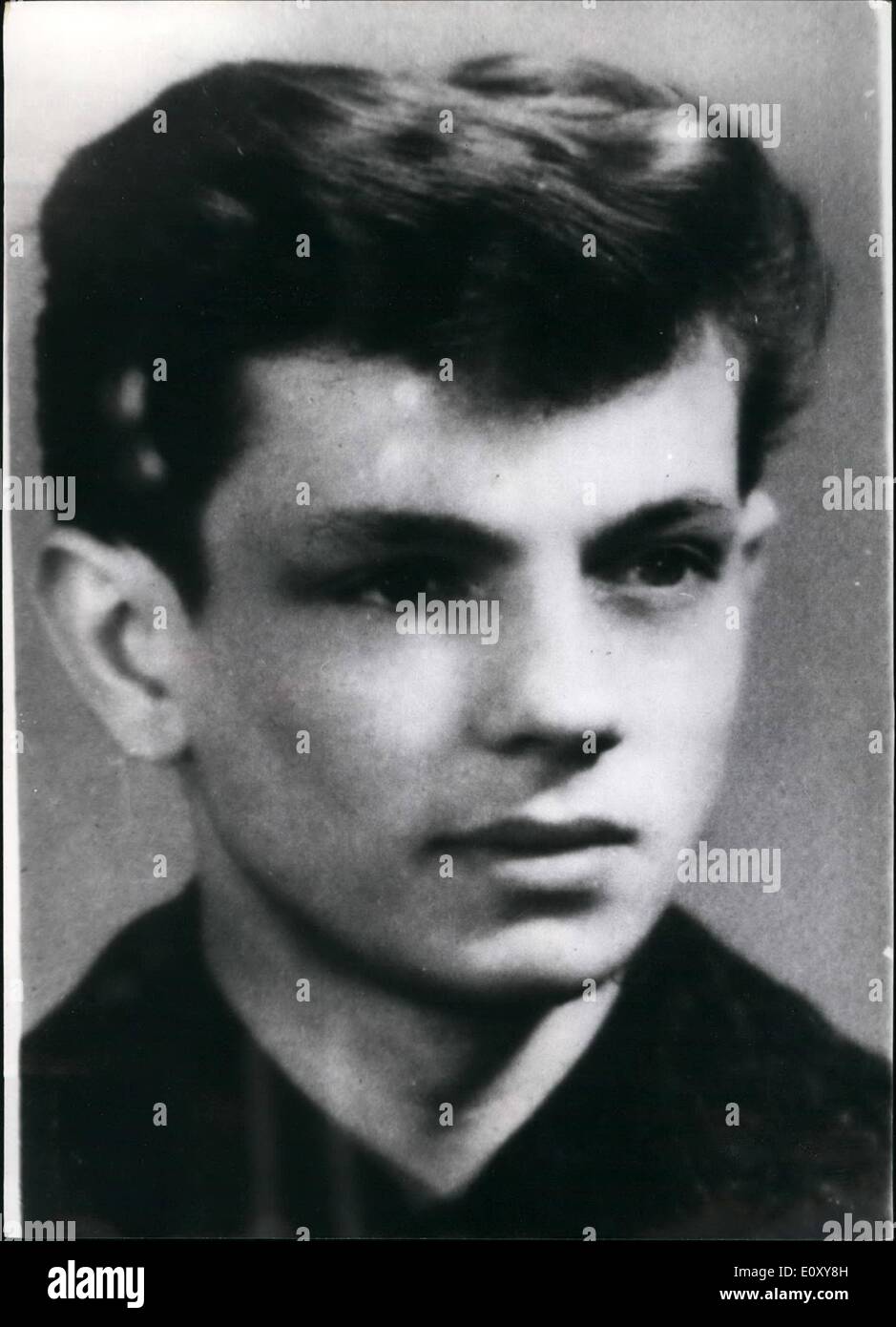 Apr. 04, 1968 - The perpetrator, who made the murderous assault on Rudi Dutschke is the 23 years old Josef Bachman from Munich He is a crime-odd-person. Photo Shows Josef Bachmann. Stock Photo