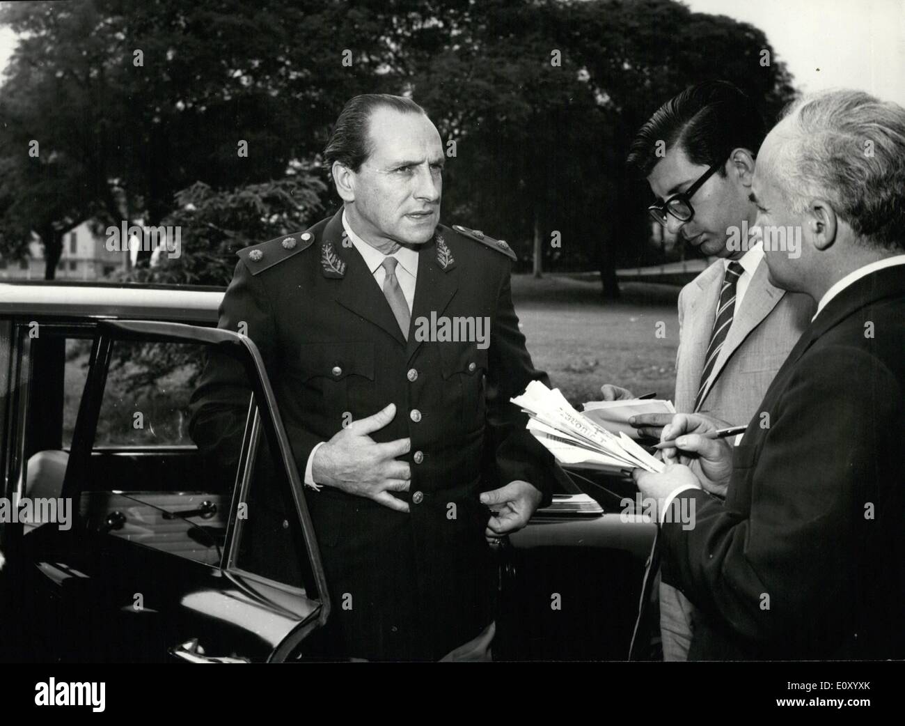 Feb. 02, 1968 - Buenos Aires, Argentina, February 22nd: Here is a picture (neg) on the Argentine general, Adolfo Candido Lopez, Stock Photo