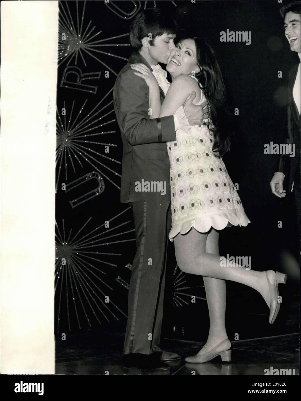 Apr. 06, 1968 SPAIN WINS THE EUROVISION SONG CONTEST AT THE ROYAL