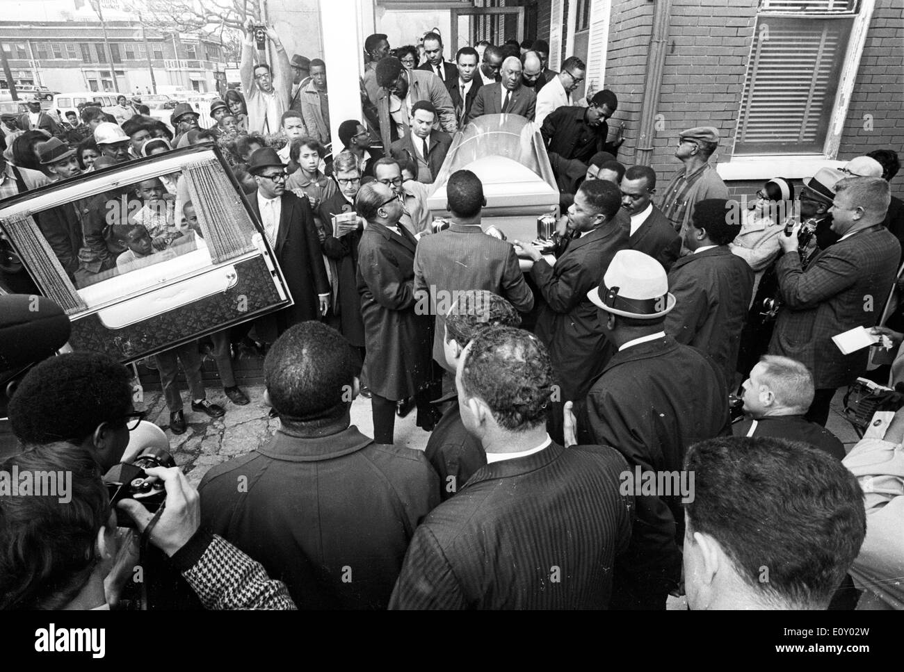 Funeral of reverend Martin Luther King Jr. Stock Photo