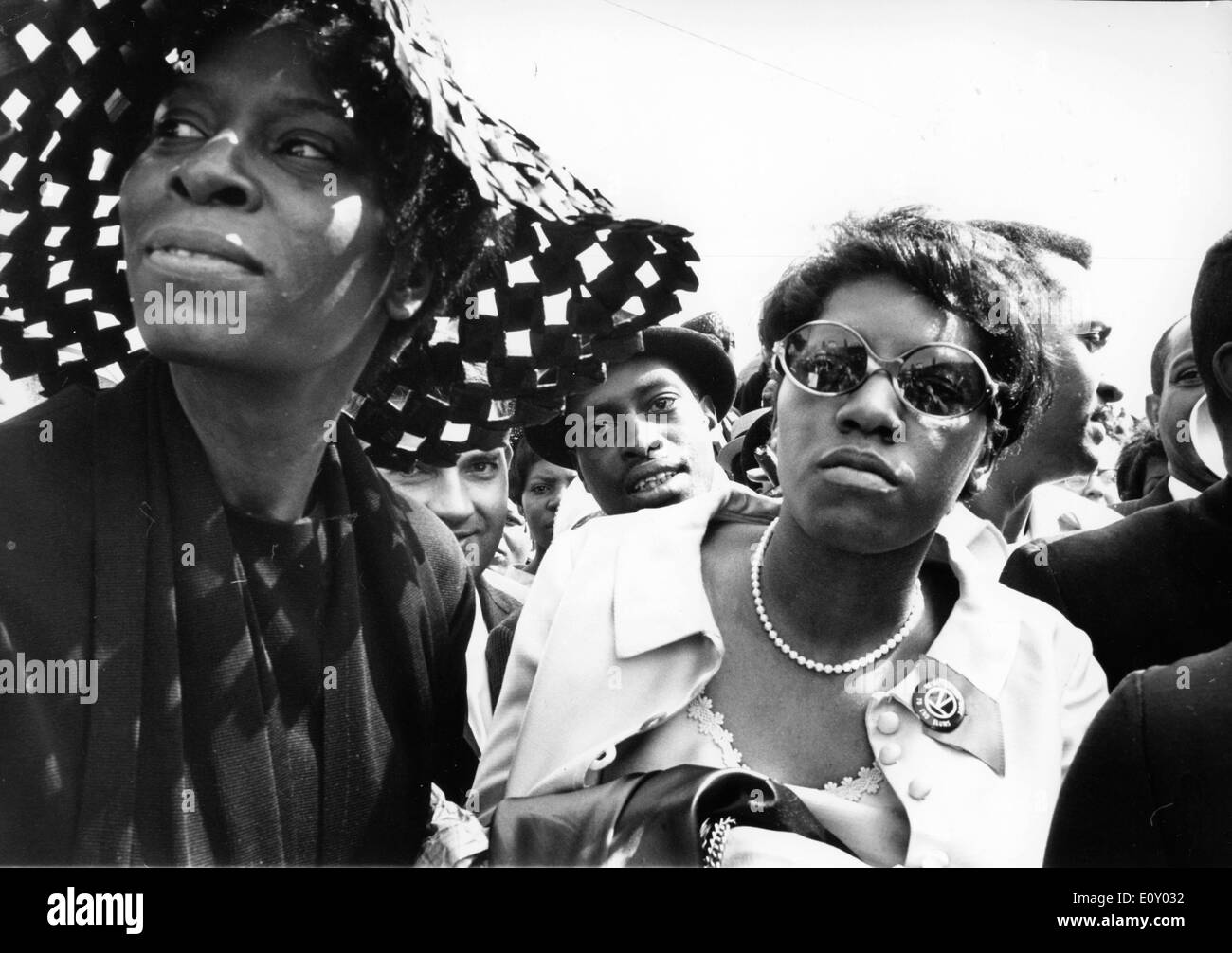 Mourners attend Martin Luther King Jr. funeral Stock Photo