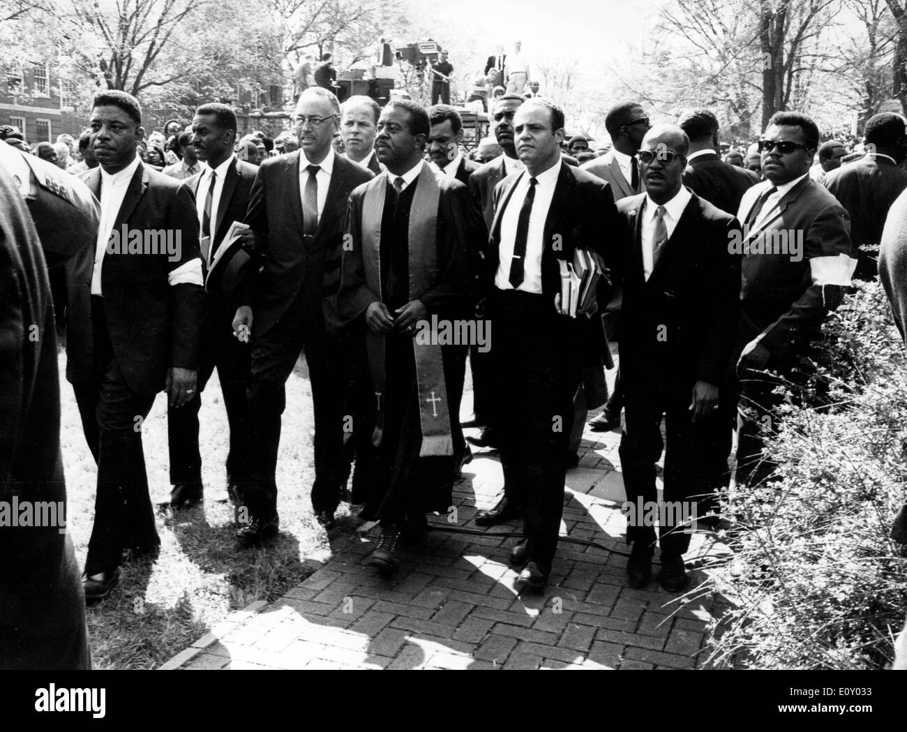 Funeral of reverend Martin Luther King Jr. Stock Photo