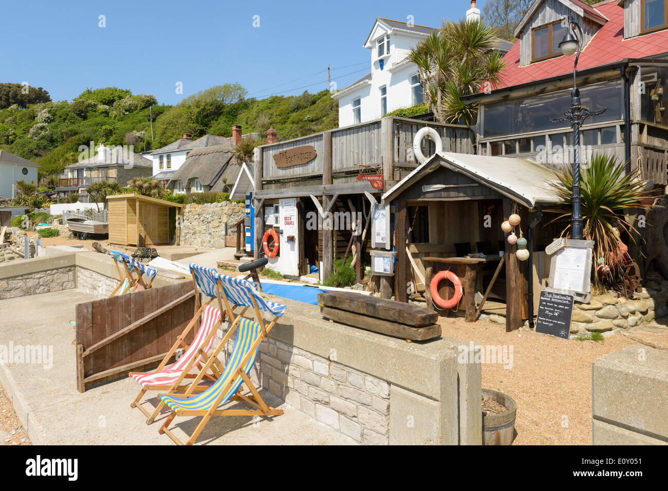 the beach front at Steephill cove ventnor isle of wight hampshire