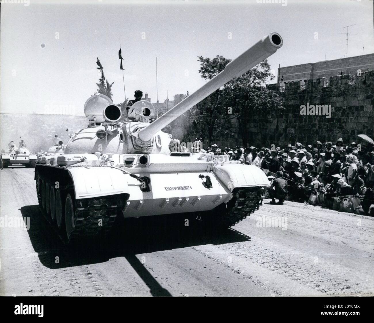 May 05, 1968 - Israel Celebrates 20th Anniversary of Its Independence With A Military Parade. Israel celebrated its 20 years of Stock Photo