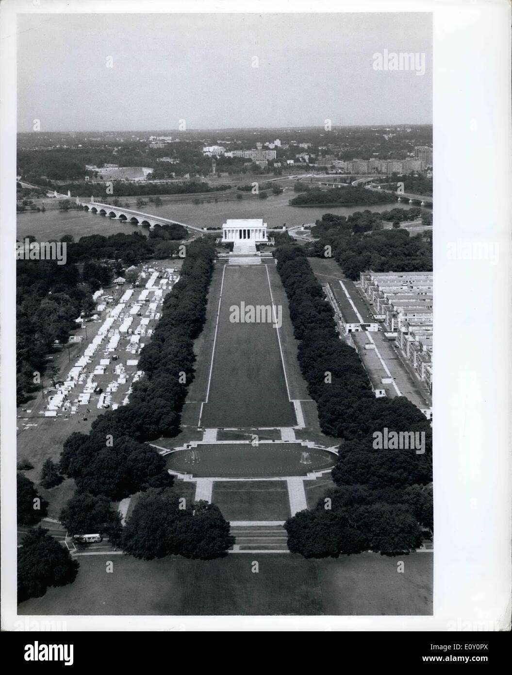 May 05, 1968 - Resurrection City in Washington DC Stock Photo