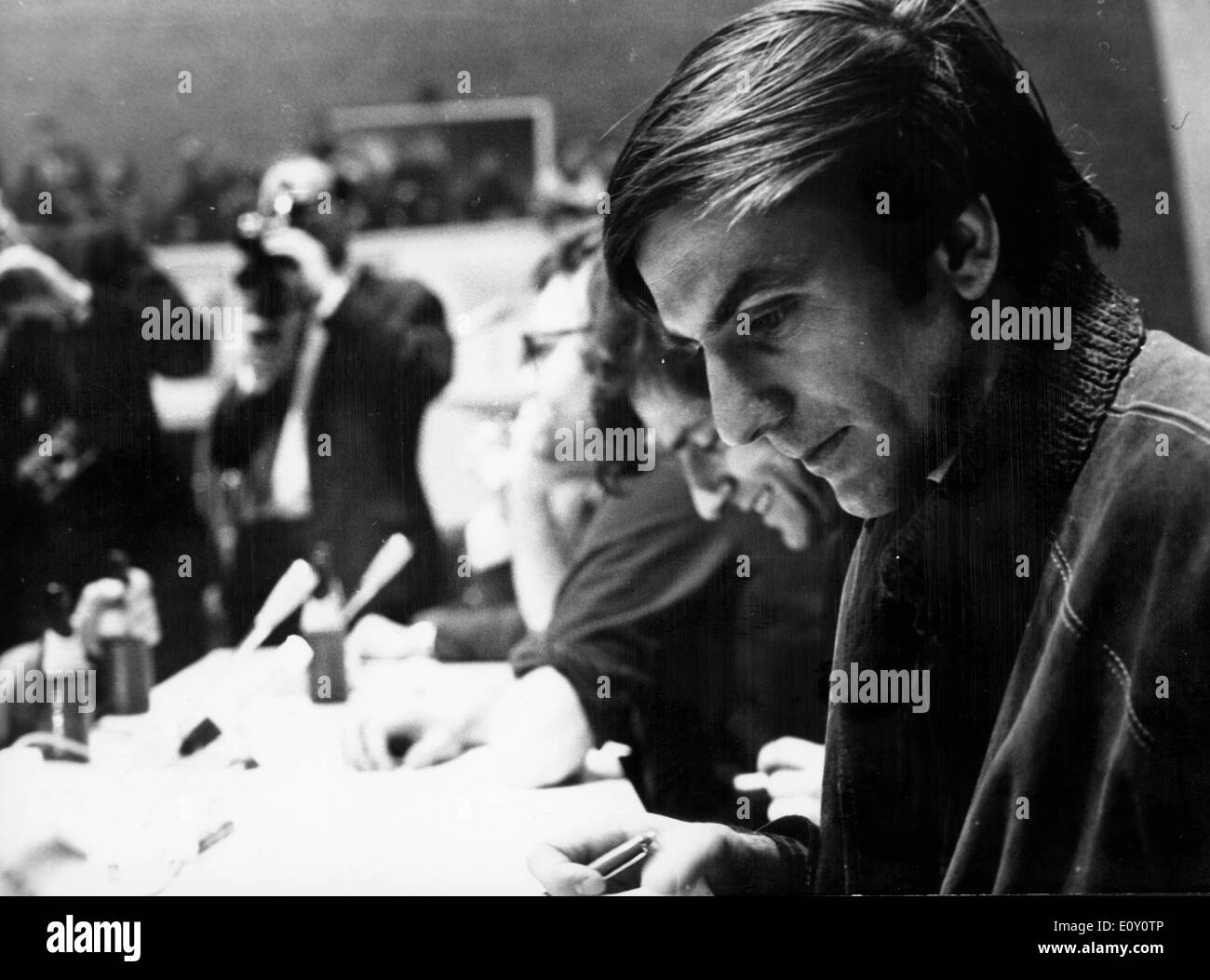 Feb 17, 1968; Berlin, Germany; RUDI DUTSCHKE the most prominent spokesperson of the German student movement of the 1960s. Stock Photo