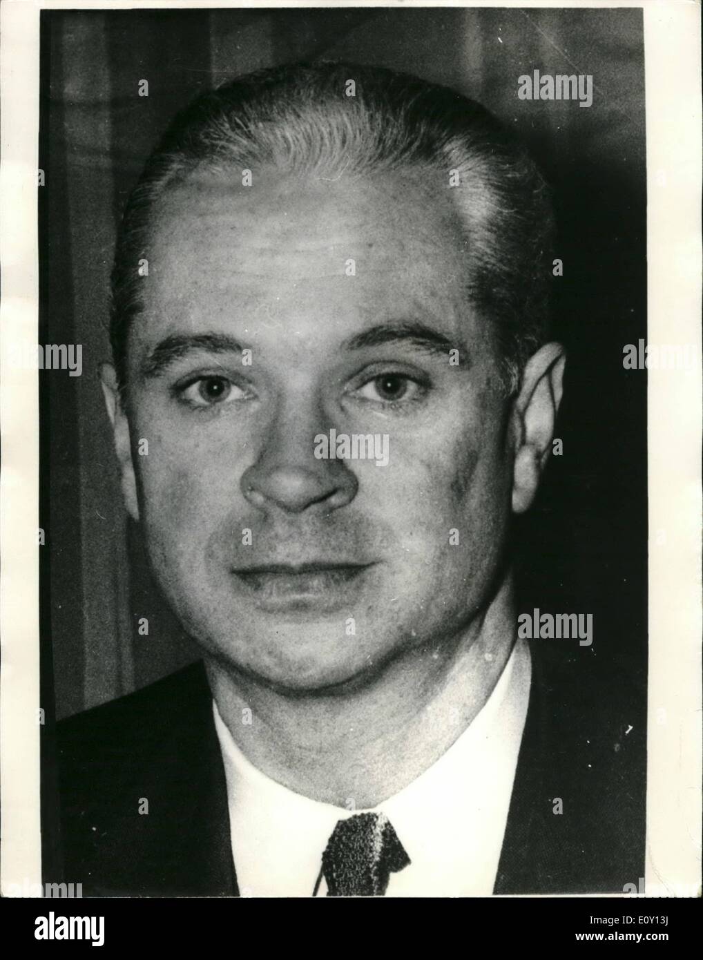May 05, 1968 - Changes in French Government. Changes are expected in the French Government and many Cabinet Ministers are expected to be axed. Photo Shows: M. Roger Frey, Minister of State. Stock Photo