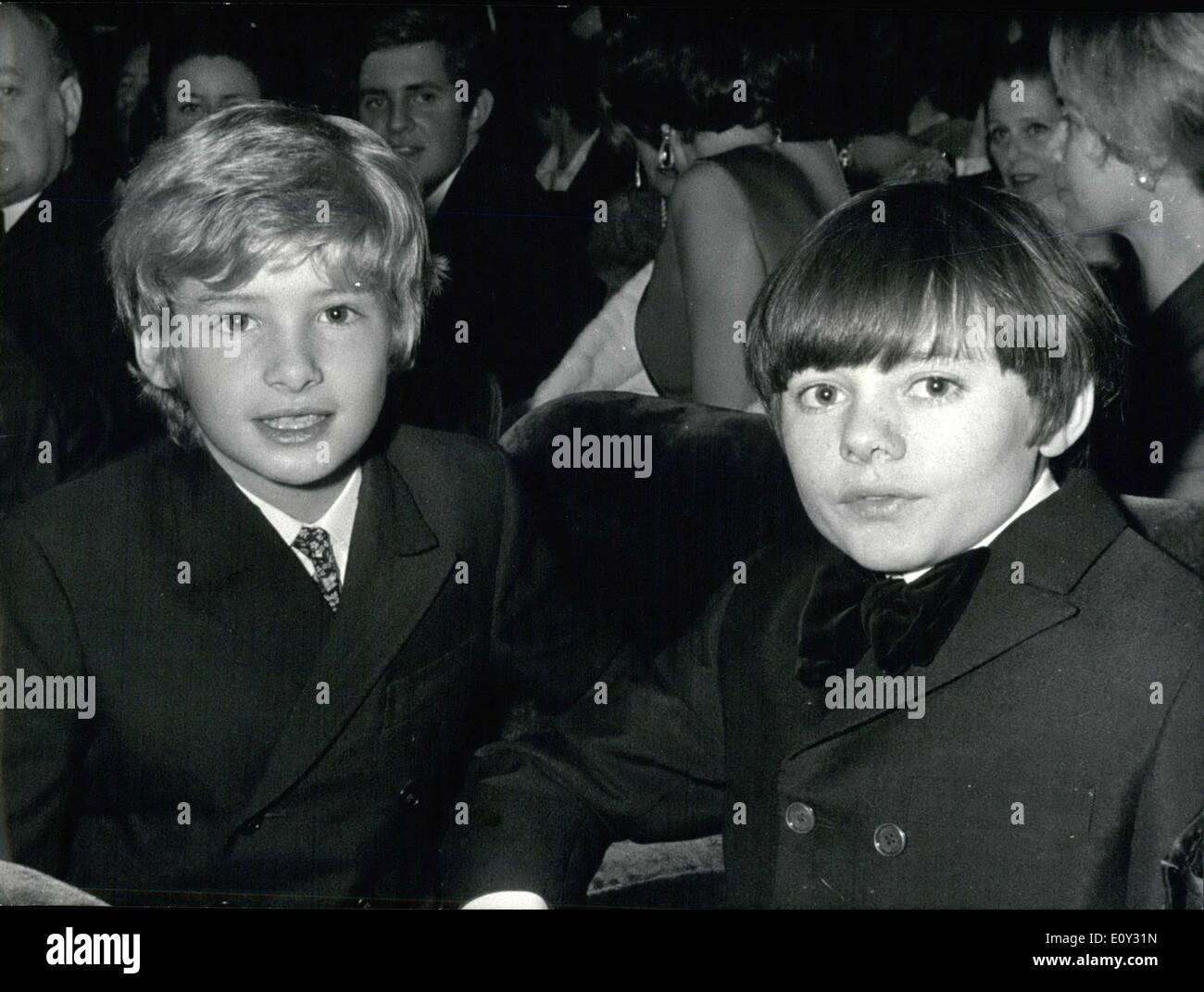 Jun. 12, 1968 - ''Oliver!'' Stars Mark Lester (Oliver) and Jack Wild (Dodger) Stock Photo
