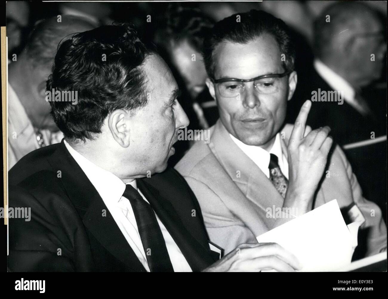 Jul. 03, 1968 Convention of Nobel Prize Winners in Lindau. The 18th